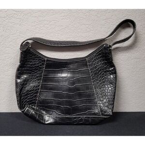 Women's Tommy Hilfiger Black Leather Shoulder Bag/Handbag/Purse